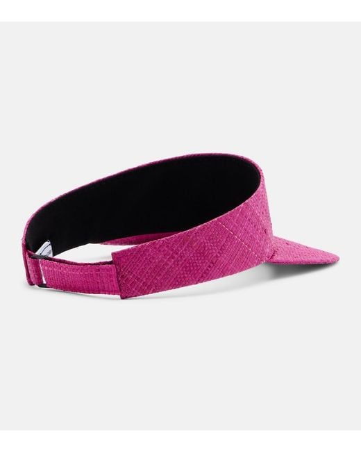 Ruslan Baginskiy Pink Logo Straw Visor