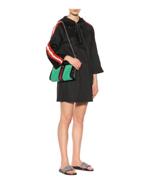 Gucci embellished best sale slides