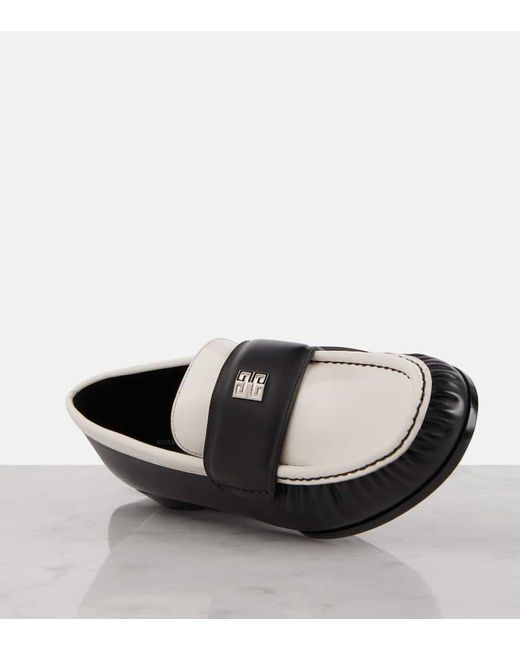 Givenchy Black Loafers 4G aus Leder