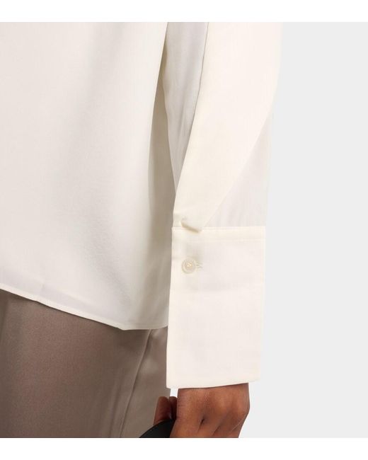 Blouse Balard En Crepe De Chine De Soie Joseph en coloris White