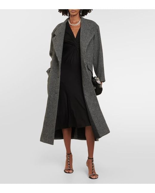 Isabel Marant Black Mantel Sabine Aus Wolle