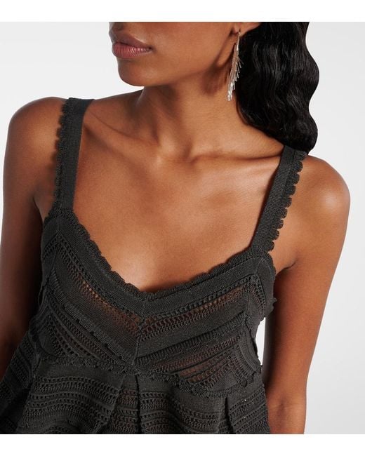 Zimmermann Black Lucky Lace Top