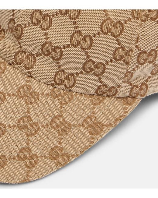 Gucci Natural Gg Canvas Baseball Cap