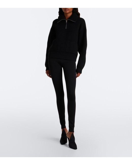 Alaïa Black Suede Mules