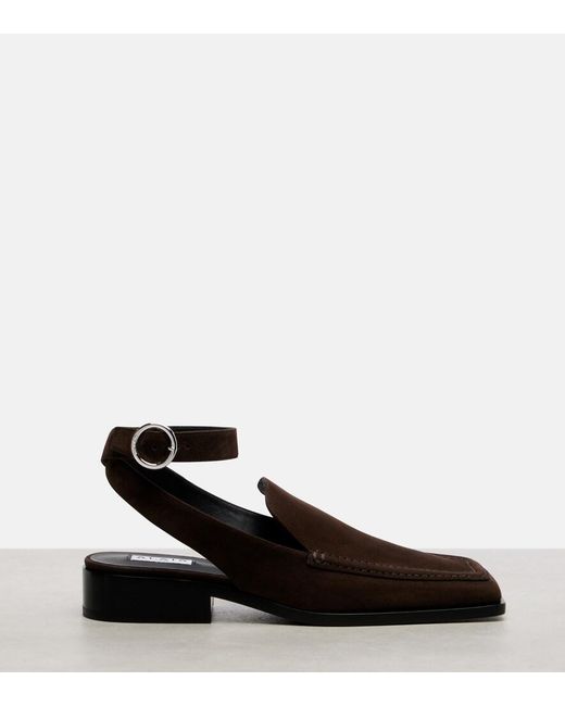 Alaïa Brown Leather Flats