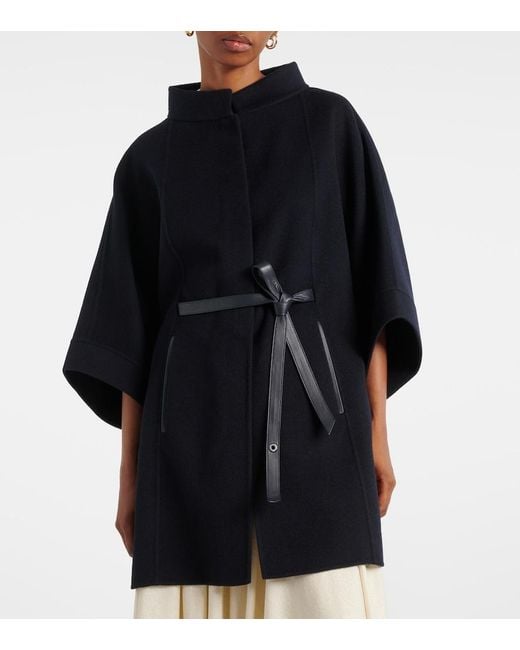 Loro Piana Blue Salzburg Cashmere Cape