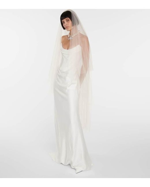 Vivienne Westwood White Bridal Ballerina Tulle Veil