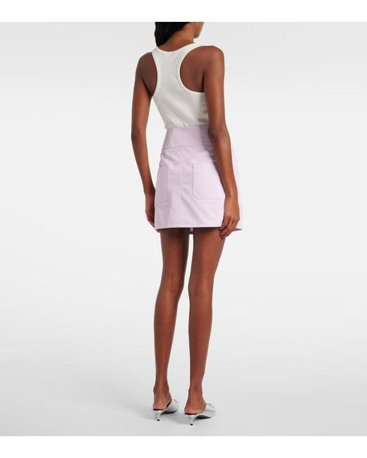Courreges Pink Belted Miniskirt