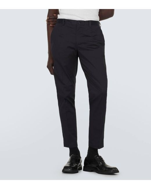 Dolce & Gabbana Hose Aus Einem Baumwollgemisch in Blue für Herren