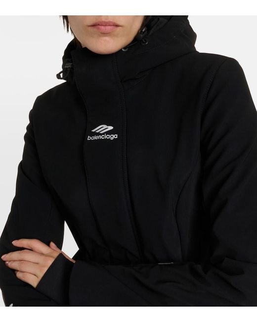 Balenciaga 3b Sports Icon Ski Jacket In Black | Lyst