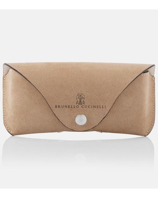 Brunello Cucinelli Gray Round Sunglasses