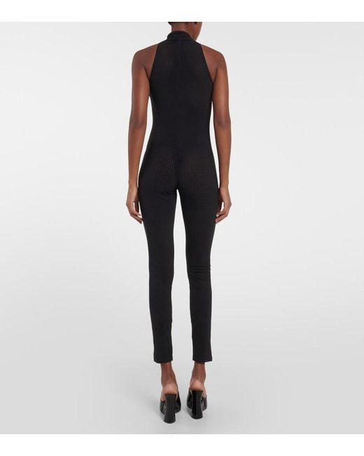 Alaïa Blue Halterneck Jumpsuit