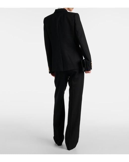 Nili Lotan Black Veda Virgin Wool Jacket
