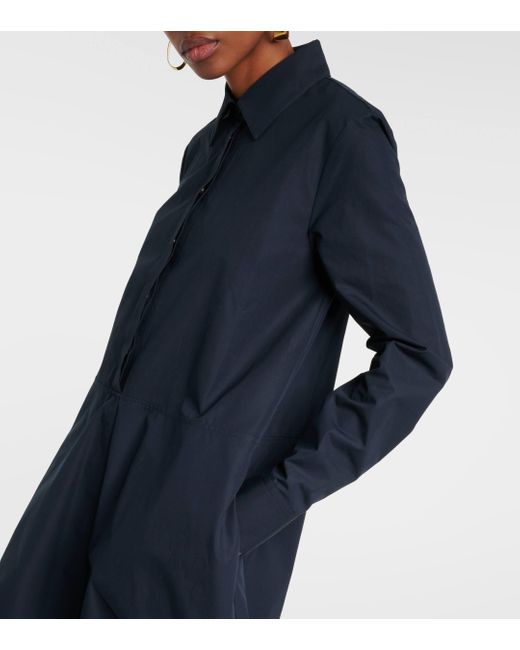 Robe chemise en coton Jil Sander en coloris Blue