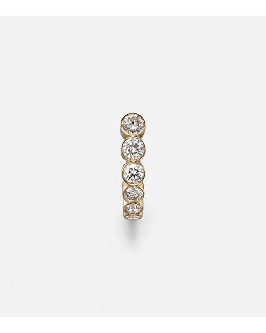 Sophie Bille Brahe Metallic Boucle Ensemble 18Kt Single Earring With Diamonds