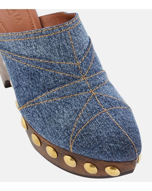 Alaïa Blue Alaïa Le Sabot Clogs