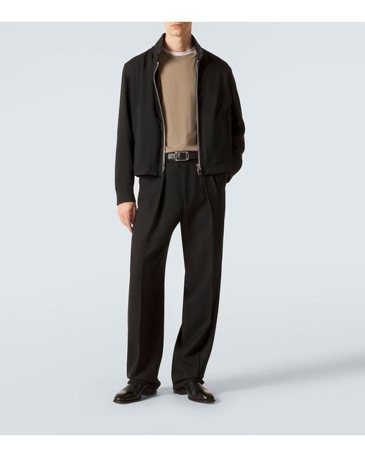 Tom Ford Black Wool, Cashmere, And Silk Jacket for men