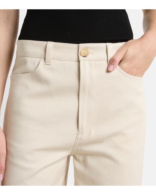 Totême Natural Mid-Rise Wide-Leg Jeans