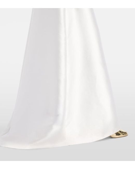Self-Portrait White Bridal Taffeta Gown
