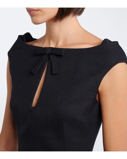 ShuShu/Tong Black Bow-Detail Off-Shoulder Top