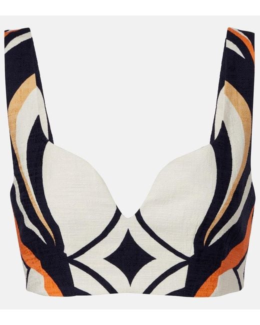 LaDoubleJ Blue Bralette Baia Aus Baumwolle