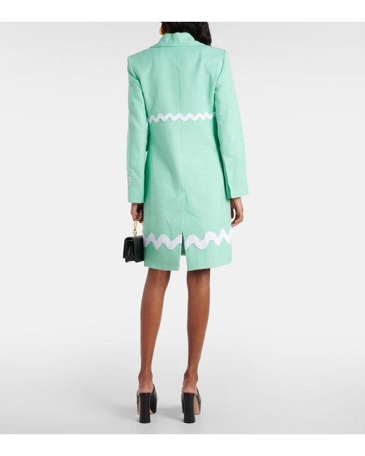 Patou Green Double-Breasted Coats