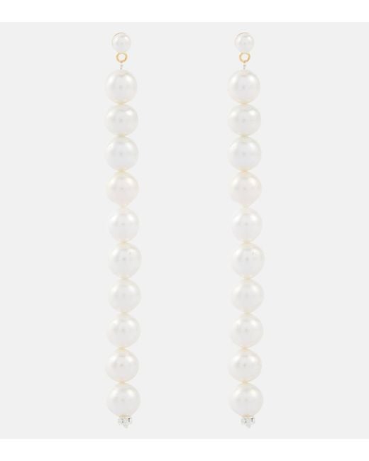 Boucles d'oreilles a perles Magda Butrym en coloris White