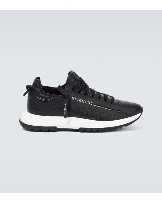 Givenchy Black Spectre Leather Sneakers for men