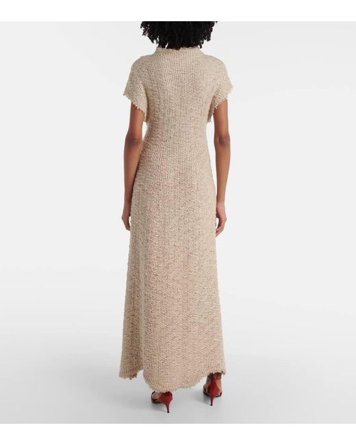 Khaite Natural Ema Hemp And Silk Maxi Dress