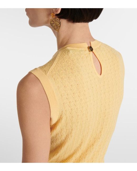 Etro Yellow Wool Top