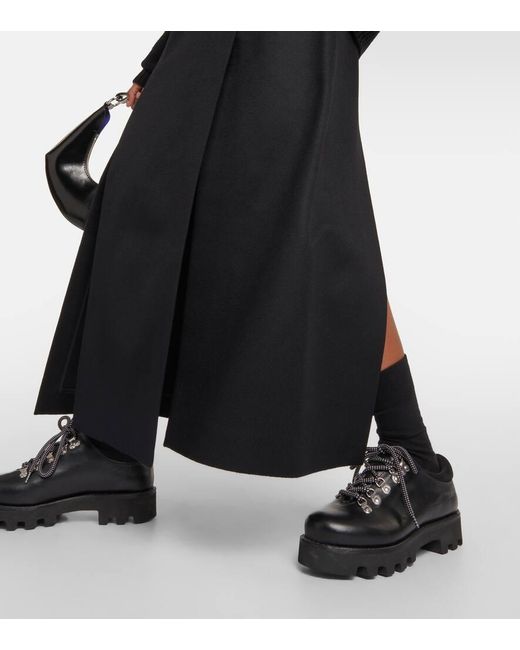 Falda Larga En Mezcla De Lana Proenza Schouler de color Black