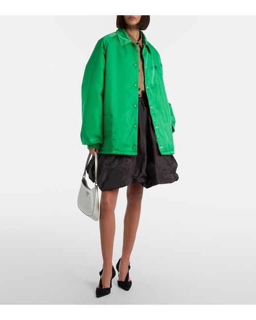 Prada Green Re-Nylon Oversized Blouson Jacket