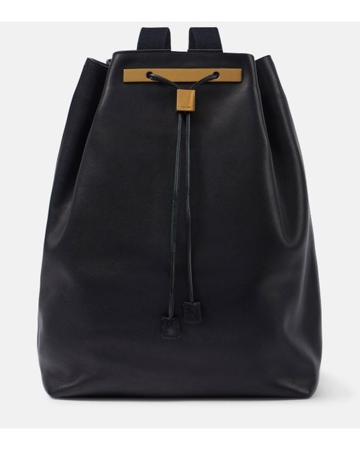 The Row Backpack 11 Leather Backpack in Black | Lyst UK