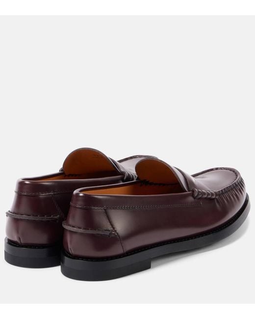 Tod's Brown Gommino Leather Loafers