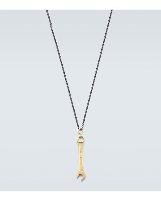 Ileana Makri Blue Divine Mechanics 18Kt Pendant Necklace With Diamonds for men