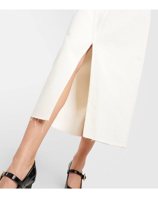 FRAME White Jeansrock The Midaxi