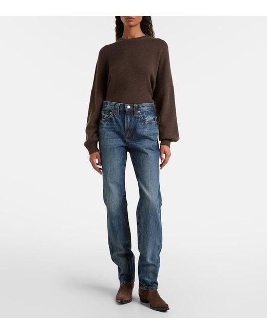 Jeans Regular Farley A Vita Alta di Khaite in Blue