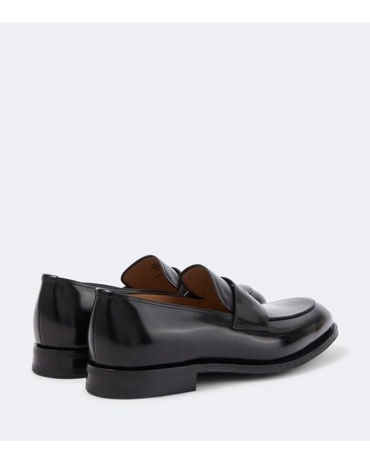 Church's Black Hertford Leather Penny Loafers for men