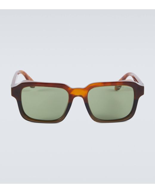 Giorgio Armani Brown Rectangular Sunglasses for men
