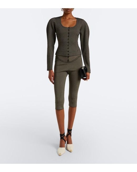 Jacquemus Gray Sera Capri Pants