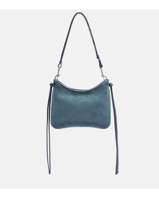 Phoebe Philo Blue Small Gig Suede Shoulder Bag