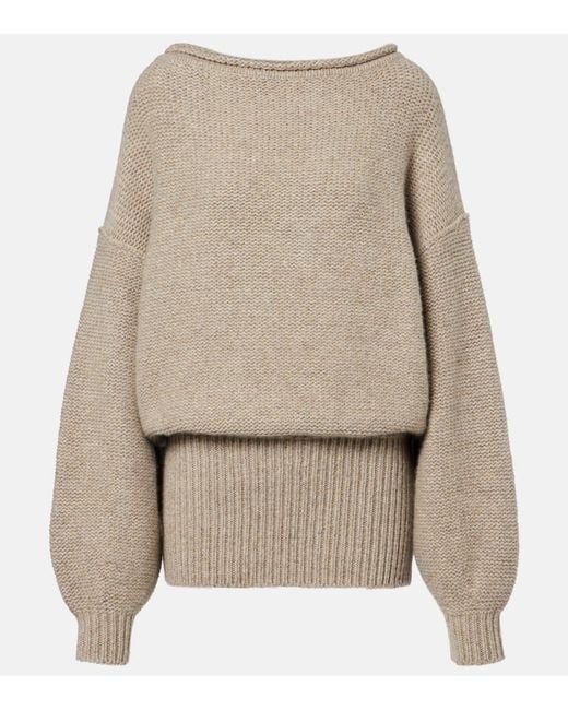 Khaite Natural Jonte Cashmere Sweater
