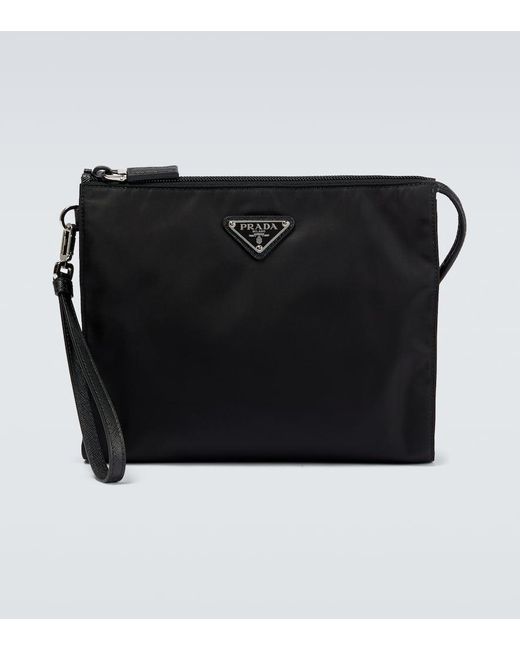 Prada Black Re-Nylon Pouch for men