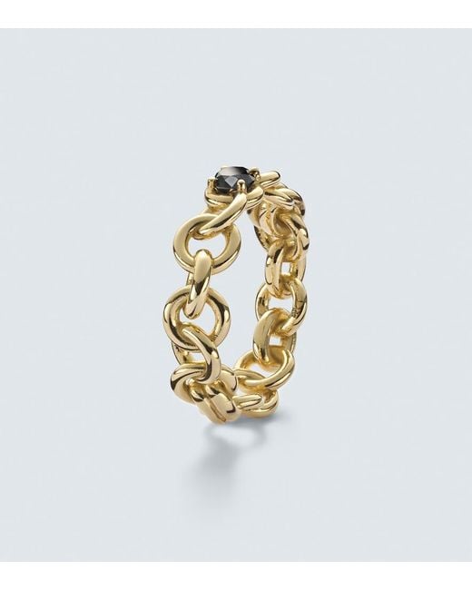 Spinelli Kilcollin White Fused Serpens Large 18Kt Ring With Diamond for men