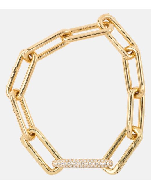 Robinson Pelham Metallic Armband Identity aus 18kt Gelbgold mit Diamanten