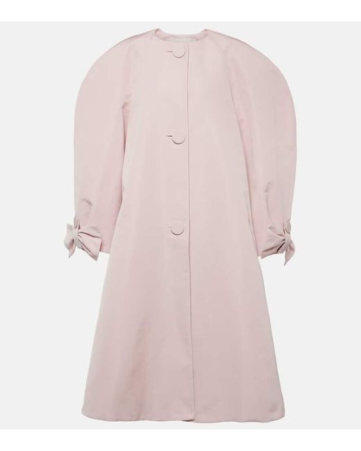Abrigo de tafetan con lazos Nina Ricci de color Pink