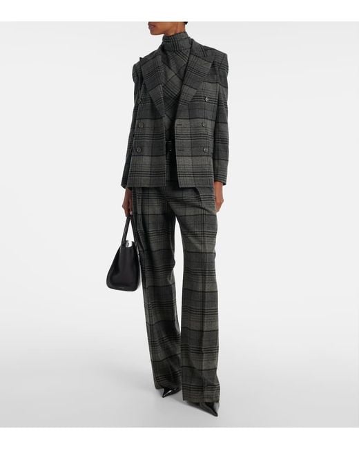 Ralph Lauren Black Weite Hose Jody Aus Wolle