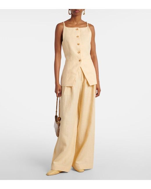 Posse Natural Nancy Linen Top