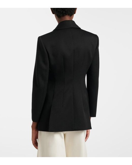 The Row Black Bettina Wool Blazer