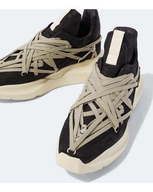 Rick Owens Black Megalace Sneakers for men